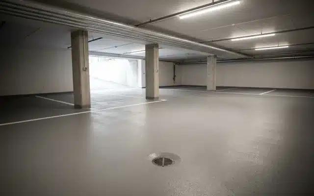 Renoverat garagegolv åt BRF