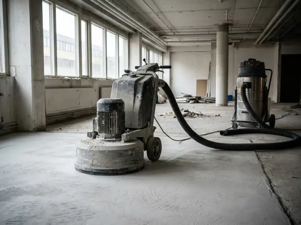 Grovdiamantslipning av 1 300 m², Stockholm, Kungens Kurva