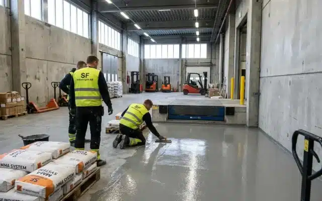 Färdigt akrylgolv